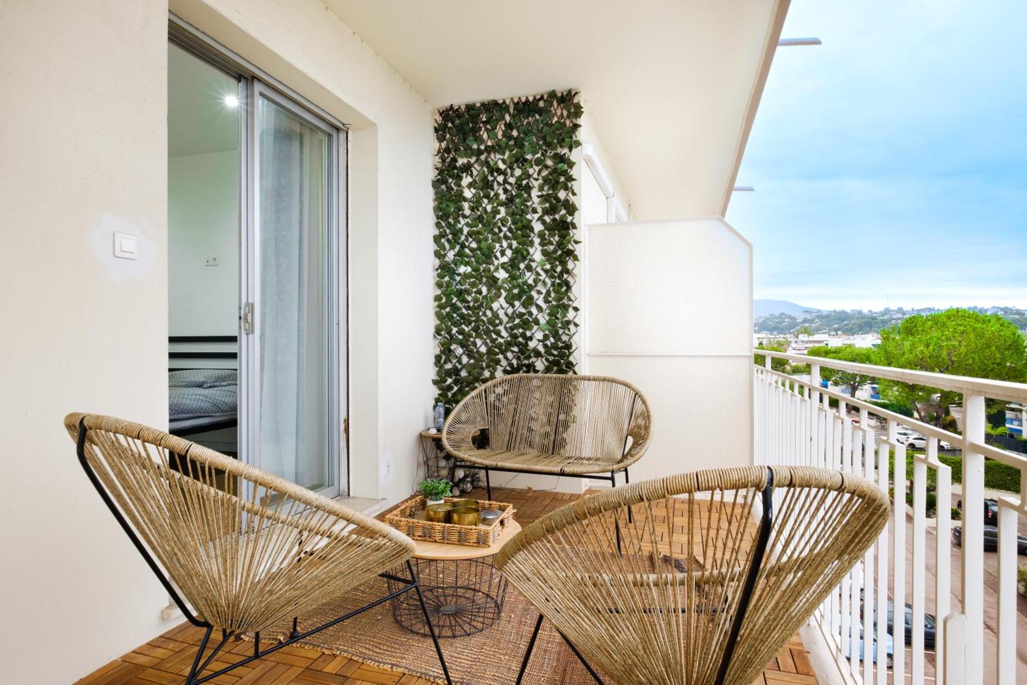 Апартаменты Le Millesime ~ Vue ~ Balcon ~ Parking Кань-сюр-Мер Экстерьер фото